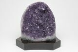 Amethyst Cluster With Wood Base - Uruguay #200007-1